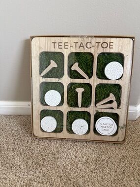 Eccolo Tee-Tac-Toe Wooden Golf Tee & Ball Game - Green & White